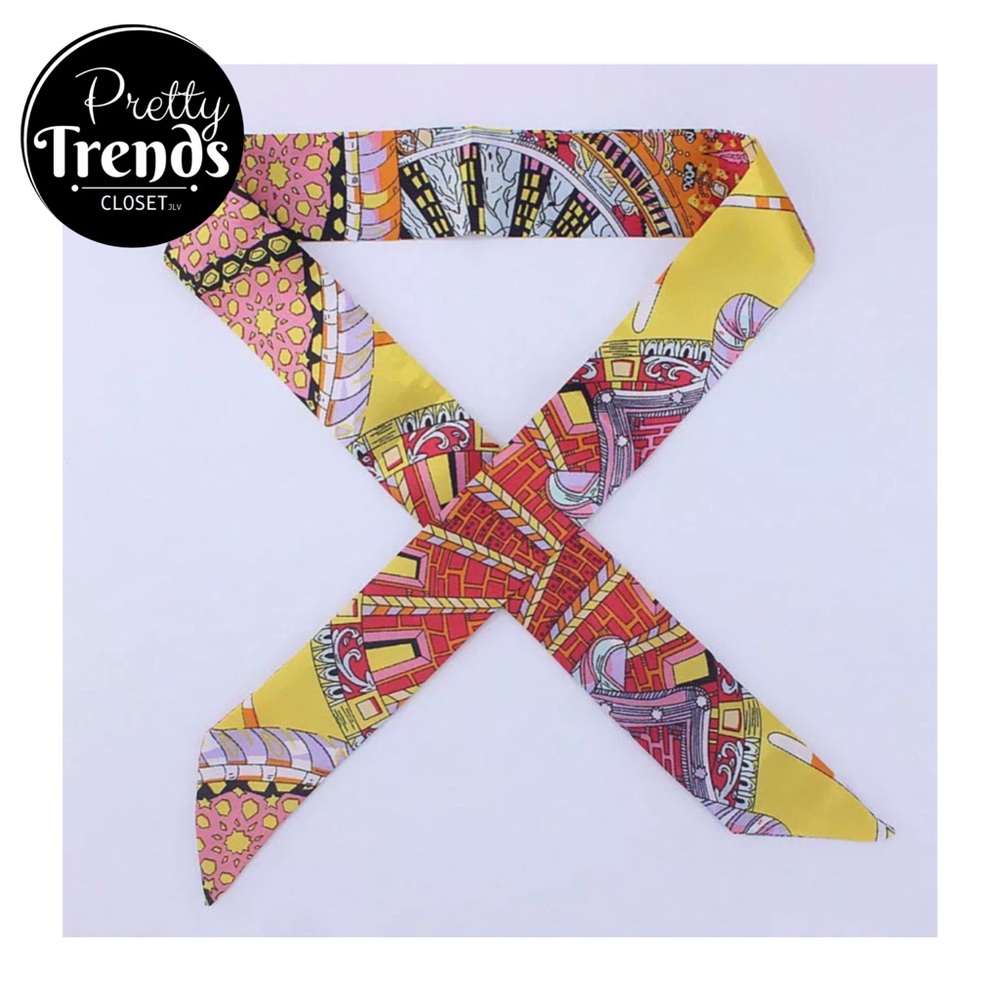 Pair of Silk Skinny Bandana